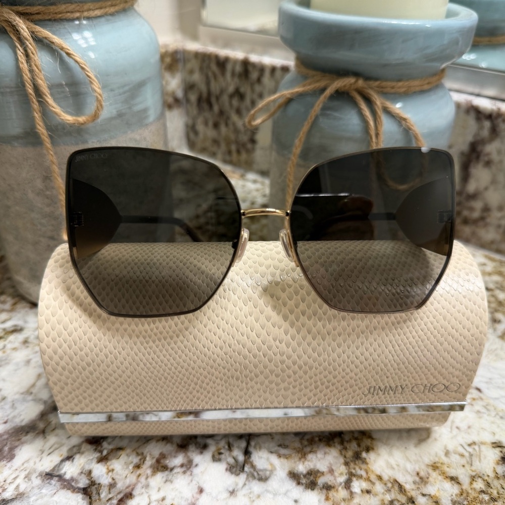 NWOT- Jimmy Choo Butterly Sunglasses with Case